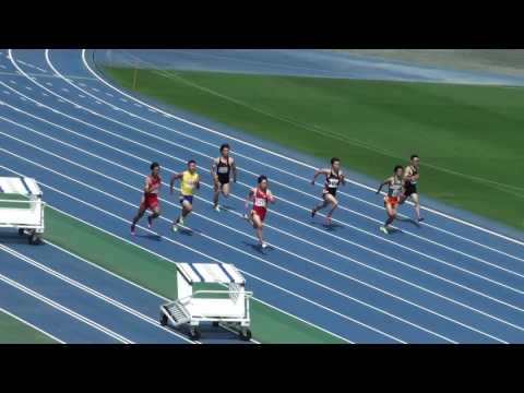 2017 茨城県選手権陸上 男子200m準決勝1組