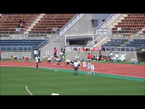 愛媛県高校陸上新人大会2017中予地区予選・男子200m準決勝3組2着＋2