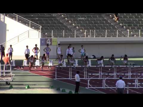 2015 西日本インカレ陸上 男子110mH 準決勝2