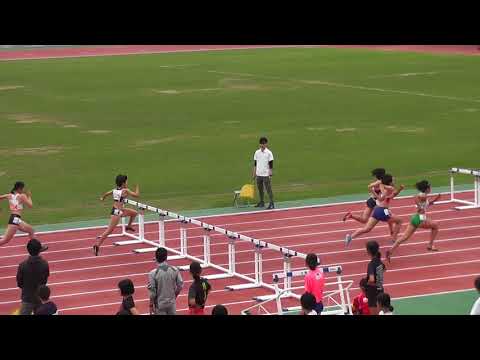 2018京都高校陸上　市内ブロック予選　女子100mH2組
