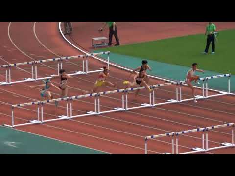 2018全国高校総体陸上南九州大会（沖縄)女子100mH 予選3組