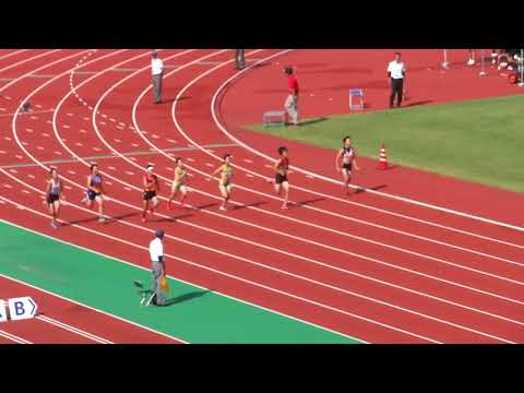 2017ギャレックス杯　2年女子100m決勝　福井県中学地区対抗陸上競技大会
