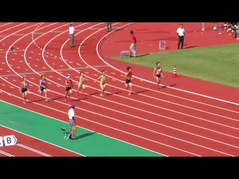 2017ギャレックス杯　2年女子100m決勝　福井県中学地区対抗陸上競技大会