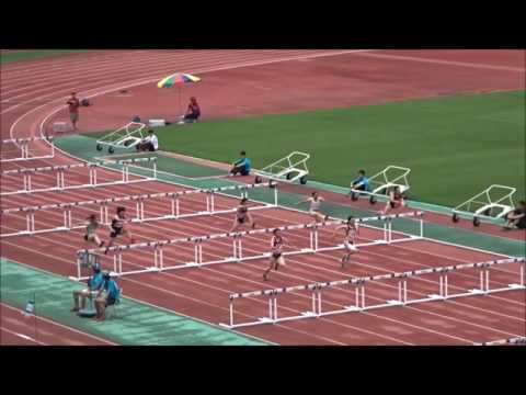 宮下あかり選手（松山大）女子100mハードル決勝、優勝タイム：15秒05　～四国インカレ2017～