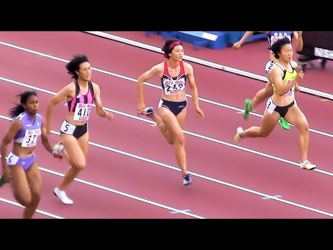 2015ジュニア陸上女子 100ｍ 決勝 20151017