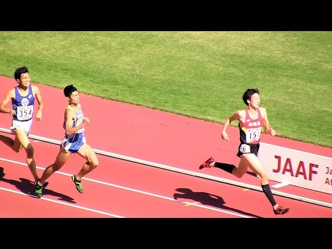 2015ジュニア陸上男子 800ｍ 予選1組 20151017