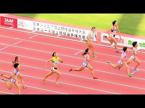 2015ユース陸上女子 100ｍ 決勝 20151017