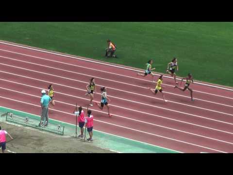 H29　千葉県　中学通信陸上　1年女子100m　準決勝1組