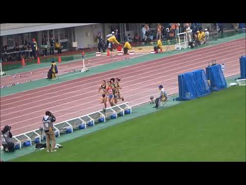 えひめ国体・陸上競技／成年女子800m予選2組、1着：塩見綾乃（京都）2分07秒10