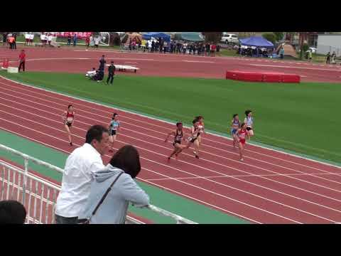 2018 茨城県高校総体陸上 県南地区女子100m準決勝2組