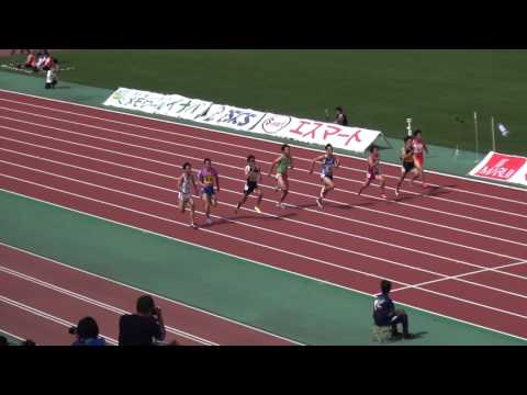 布施ｽﾌﾟﾘﾝﾄ2016 男子100m第2ﾚｰｽ1組村田和哉10.47(+1.4) Kazuya MURATA 1st