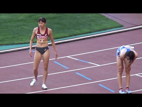 山本亜美など 予選 女子400mH 日本選手権陸上2024