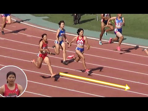 兒玉アンカー 準決勝 女子リレー 4x100m 鹿児島国体陸上2023