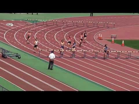 2018 茨城県高校総体陸上 女子400mH準決勝1組