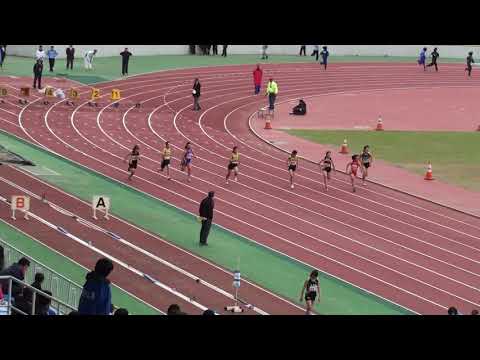 2018 第1回県記録会 中学女子100m10組