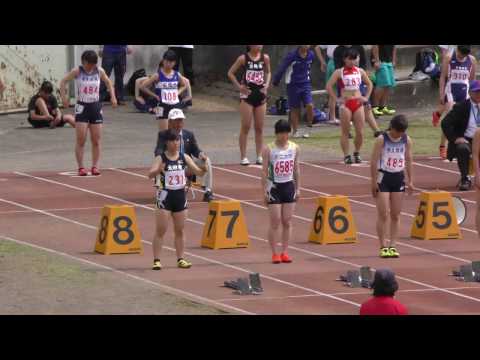 20170416春季記録会(桐生会場）女子100m5組