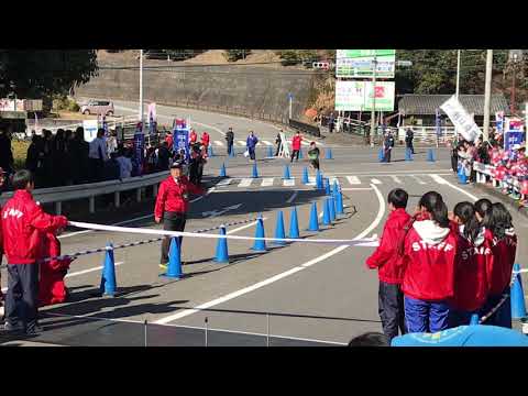 第71回岡崎市民駅伝競走大会　一般男子Ⅱ部　1位　トキワOB　フィニッシュ　2020/01/19