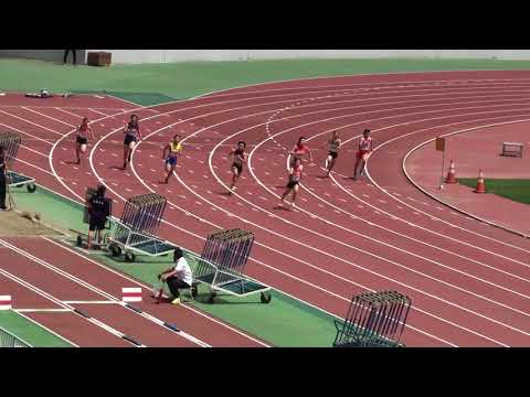 2018 茨城県高校総体陸上 水戸地区女子200m準決勝1組