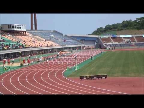 110mハードル男子　予選3組2着＋2　～愛媛県高校総体2017・陸上～