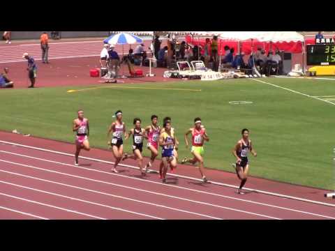 2016 岡山インターハイ陸上 男子800m予選2