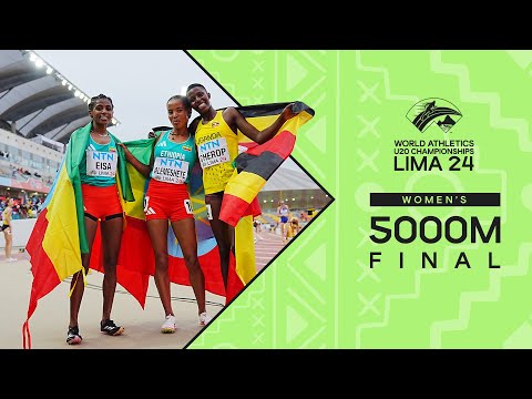 🇪🇹&#039;s Eisa wins record-breaking back-to-back 5000m gold | World Athletics U20 Championships Lima 24