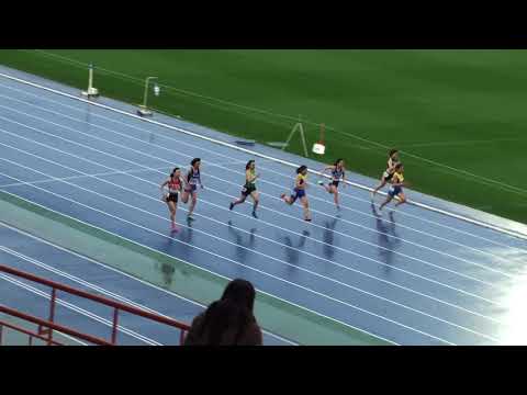 2018 水戸陸上記録会 高校・一般女子100m4組