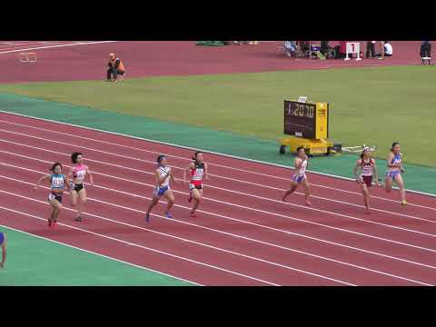 2018 東北高校新人陸上 女子 100m 予選1組