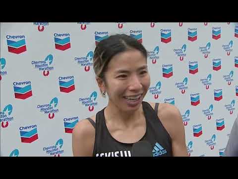2022 Chevron Houston Marathon women&#039;s winner interview