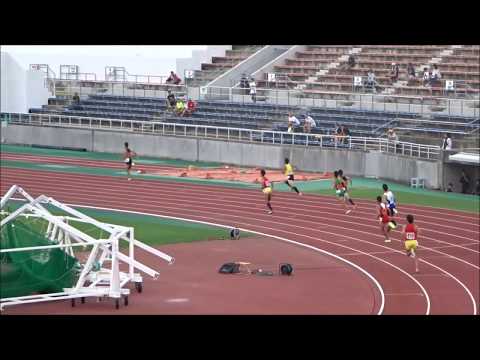 四国中学総体2017・陸上競技／男子400m決勝、大野心碧（土佐中）50秒97