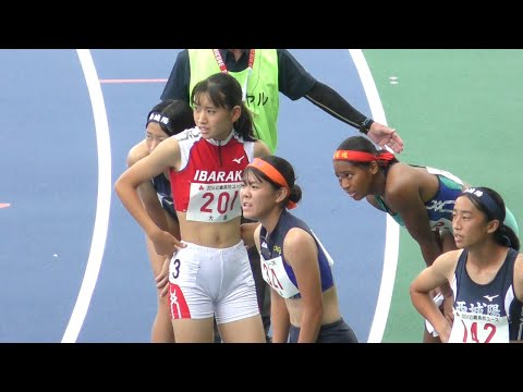 決勝 1年2年 女子100m 近畿高校ユース陸上2024