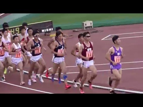 第93回関西学生陸上競技対校選手権大会　男子１部5000ｍ決勝