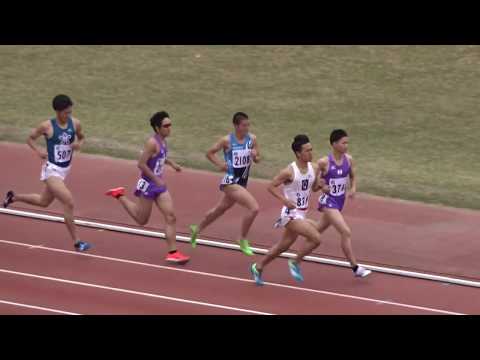 第66回大阪学生陸上競技対校選手権大会　男子 1500ｍ 予選1組