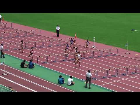 2018 茨城県選手権陸上 女子100mH準決勝2組