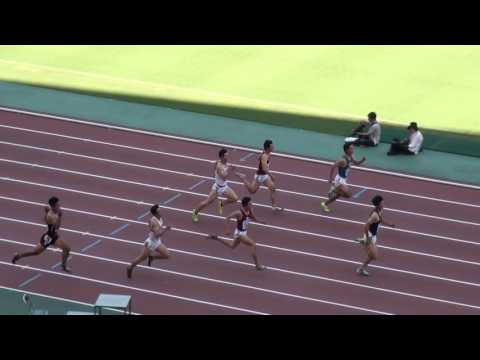 2016関西インカレ男子1部100m予選1組