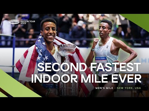 Nuguse 🇺🇸 just misses out on the world record in the Wanamaker Mile 👀 | World Indoor Tour 2023