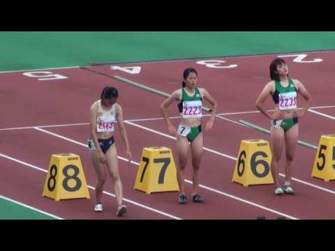 2017年 愛知県陸上選手権 女子100m 準決勝1組