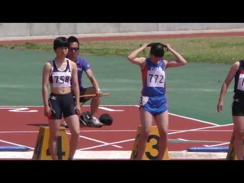 20170519群馬県高校総体陸上女子100m予選7組