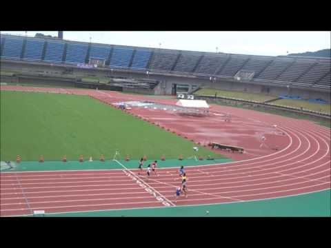 女子B（中学2年）100m　予選5組　～ジュニアオリンピック陸上　高知県選考会～