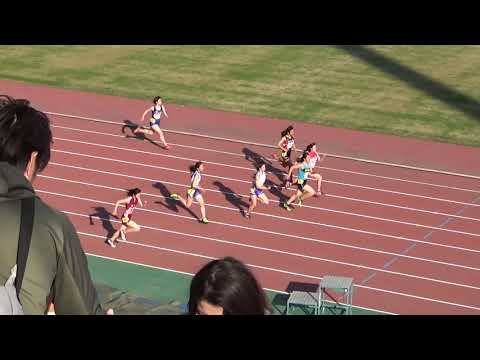 2019 第1回県記録会 高校・一般女子100mタイムレース4組