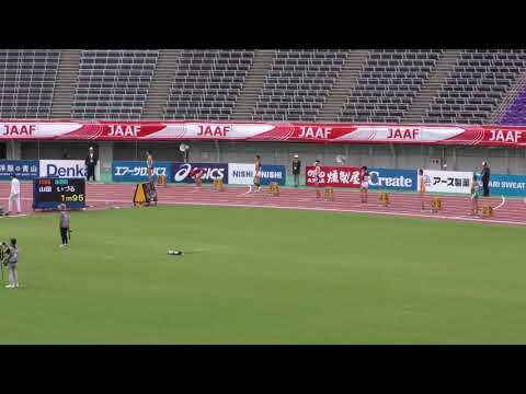 男子200m B決勝　U18日本選手権R01