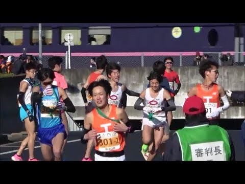 第70回 八王子夢街道駅伝 第1,2,3中継所 中大優勝(大学男子の部) 2020.2.9