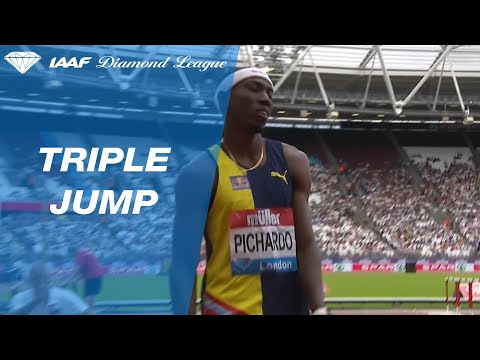 Pedro Pablo Pichardo bests Christian Taylor in the London Triple Jump - IAAF Diamond League 2019