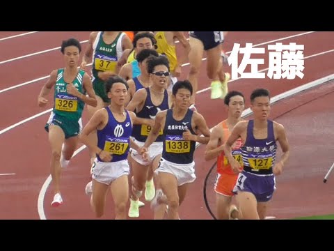 男子1500m予選 全日本インカレ陸上2022