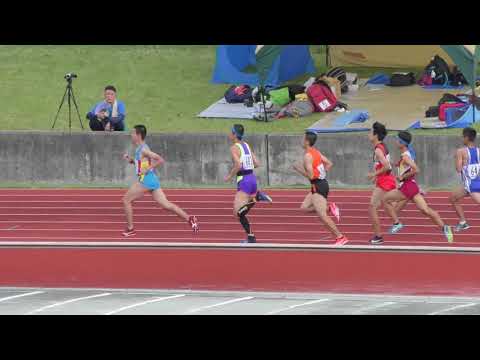 2019 中学校通信陸上 秋田県大会 男子2、3年 1500m TR決勝 1組