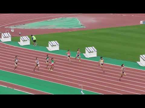 女子200m_準決勝2組_第50回北海道高体連札幌支部新人陸上20180818