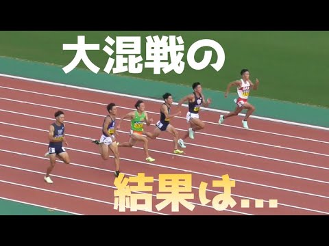 男子100m決勝 全日本インカレ陸上2022