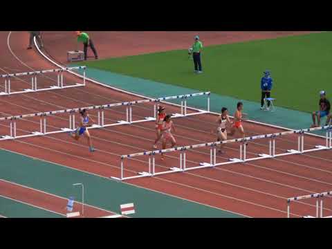 2018全国高校総体陸上南九州大会（沖縄)女子100mH 予選2組