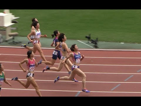 女子100mハードル決勝 全日本実業団陸上 2019.9 福部真子