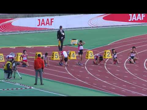 H29　ジュニアオリンピック　C女子100m　準決勝2組