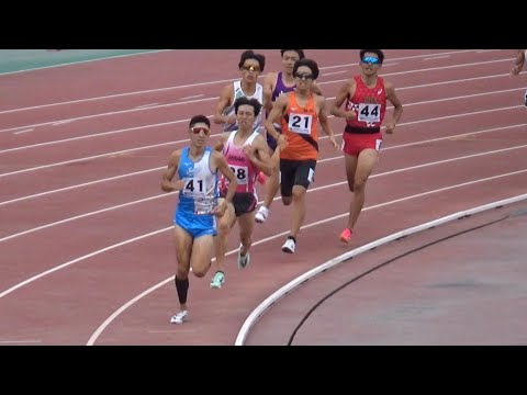 大会新！決勝 成年男子800m 鹿児島国体陸上2023